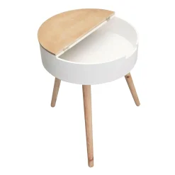 Hot Table d'appoint LOYD coloris blanc - 4MURS Tables