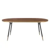 Clearance Table de salle à manger DENISE coloris noyer 180 x 90 cm - 4MURS Tables