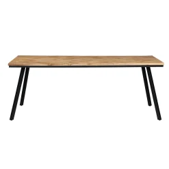 Outlet Table de salle à manger FARROW Teck naturel 100 x 220 cm - Tables