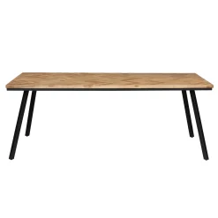 Hot Table de salle à manger FARROW Teck naturel 90 x 180 cm - Tables