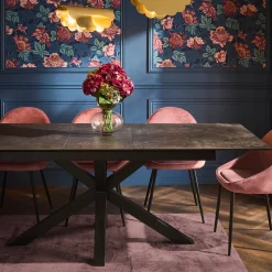 Sale Table extensible ADAM coloris noir 90 x 168 cm - 4MURS Tables