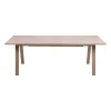 Best Table extensible ALINE coloris chêne blanchi 100 x 210 cm - 4MURS Tables