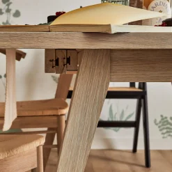 Best Table extensible ALINE coloris chêne blanchi 100 x 210 cm - 4MURS Tables