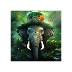 Hot Tableau BINET ELÉPHANT FANTASTIQUE coloris noir - 4MURS Tableaux Et Affiches