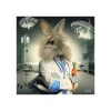 Online Tableau BINET LAPIN INFIRMIER coloris noir - 4MURS Tableaux Et Affiches