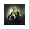 Best Tableau BINET LION CHESTERFIELD coloris noir - 4MURS Tableaux Et Affiches