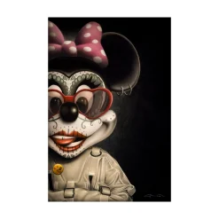 Hot Tableau BINET MINNIE coloris noir - 4MURS Tableaux Et Affiches