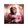 Clearance Tableau BINET MONKEY LOVE coloris noir - 4MURS Tableaux Et Affiches