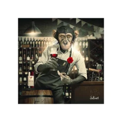 Best Tableau BINET SINGE CAVISTE coloris noir - 4MURS Tableaux Et Affiches