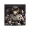 Hot Tableau BINET SINGE-MAFIA coloris noir - 4MURS Tableaux Et Affiches