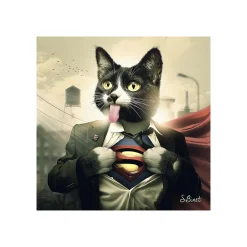 New Tableau BINET SUPERCAT coloris noir - 4MURS Tableaux Et Affiches