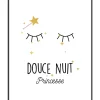 Clearance Tableau DOUCE NUIT PRINCESSE coloris blanc - 4MURS Enfant Déco Murale Enfant|Tableaux Et Affiches