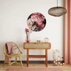 Hot Tableau en verre ROSALIA coloris bordeaux - 4MURS Tableaux Et Affiches