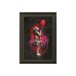 Clearance Tableau ROMARIC LA PETITE FILLE ET LE BALLON coloris noir - 4MURS Tableaux Et Affiches