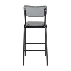 Clearance Tabouret de bar TALYA coloris gris - 4MURS Chaises Et Tabourets