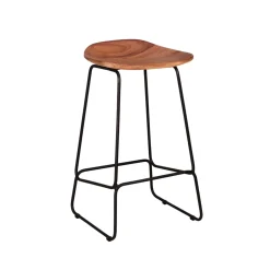 Online Tabouret de plan de travail LIAM coloris acacia - 4MURS Chaises Et Tabourets