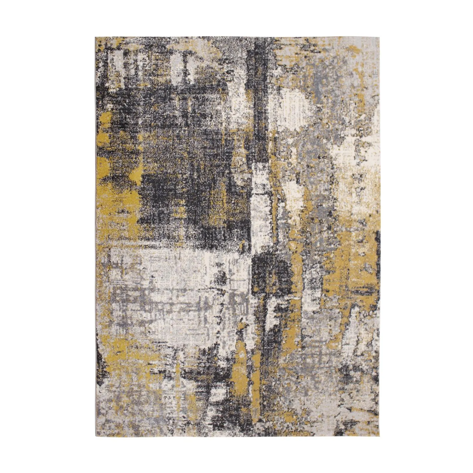 New Tapis BARRY coloris gris jaune 120 x 170 cm - 4MURS Tapis