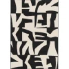 Outlet Tapis extérieur ATO coloris noir/beige 160 x 230 cm - 4MURS Tapis