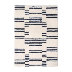 New Tapis JANIS coloris ivoire/noir 120 x 170 cm - 4MURS Tapis