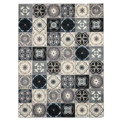 Hot Tapis JERRY coloris bleu 150 x 200 cm - 4MURS Tapis