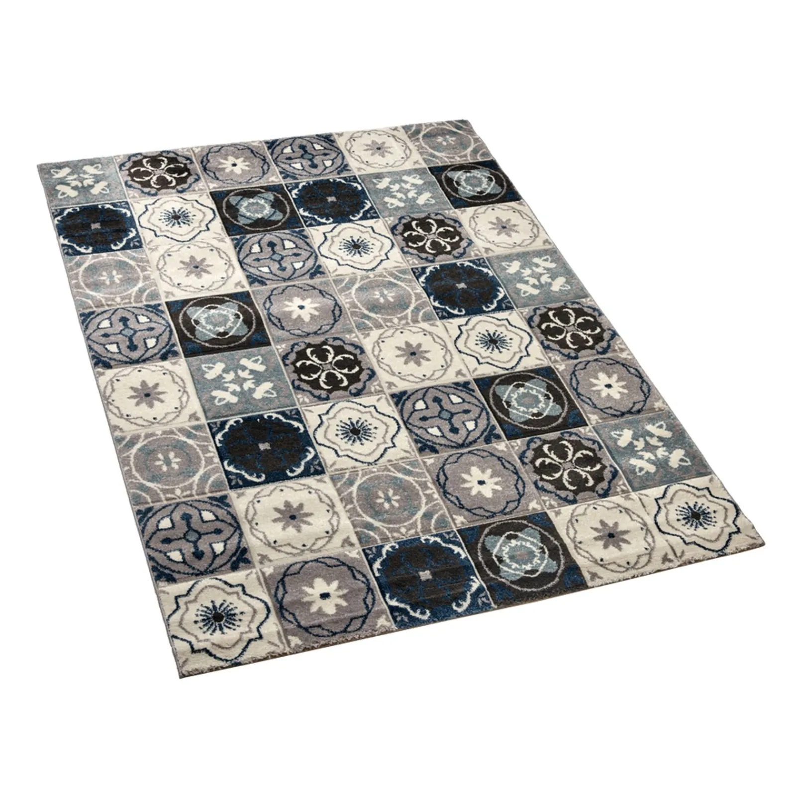 Hot Tapis JERRY coloris bleu 150 x 200 cm - 4MURS Tapis
