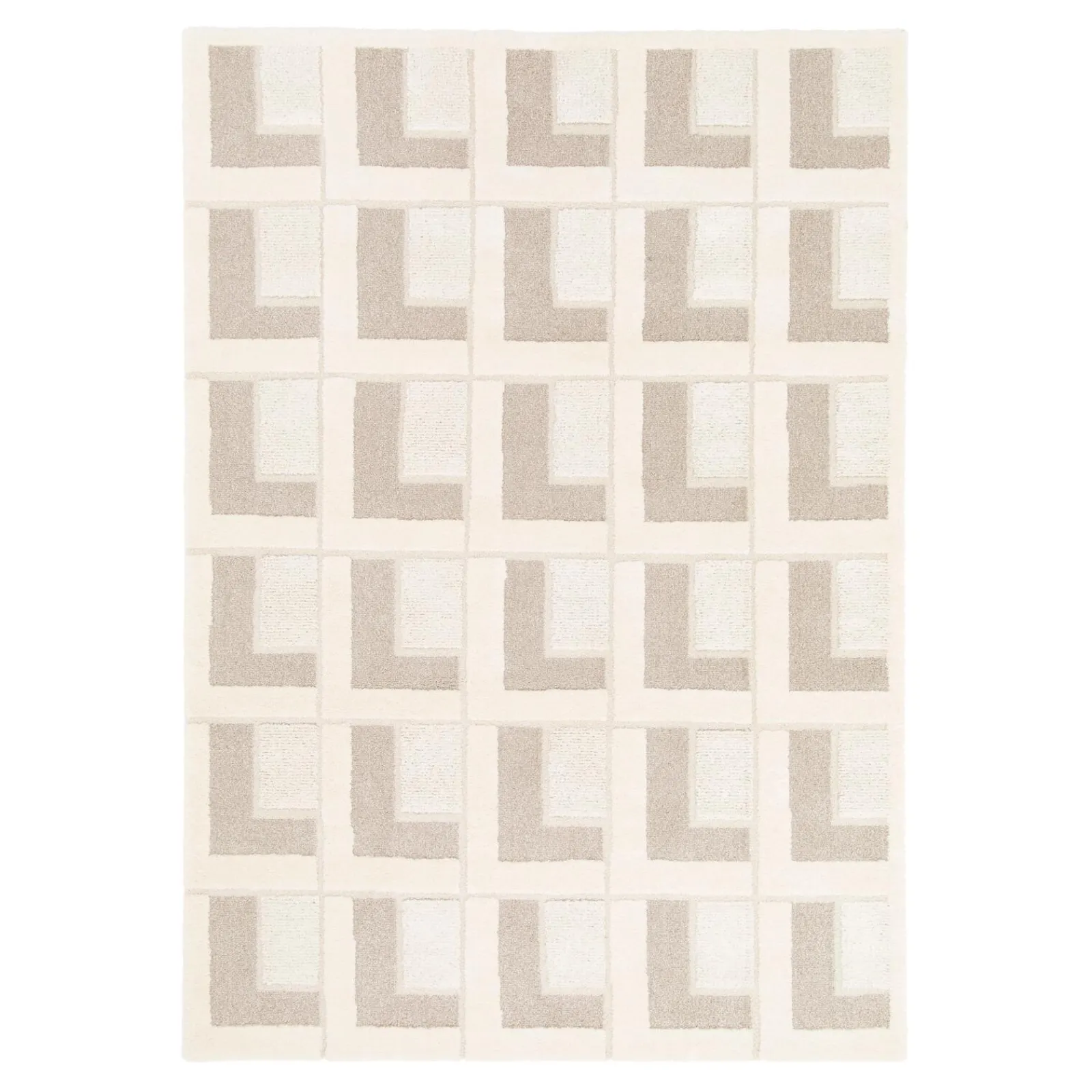 New Tapis KLEIA coloris beige 160 x 230 cm - 4MURS Tapis