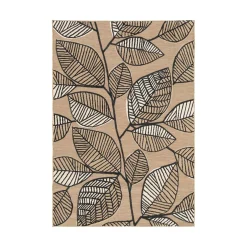 Online Tapis LIV coloris noir/beige 160 x 230 cm - 4MURS Tapis