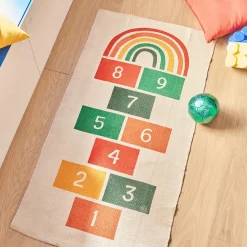 Outlet Tapis MARELLE coloris multicolore 60 x 120 cm - 4MURS Enfant Textile De Maison Enfant|Tapis