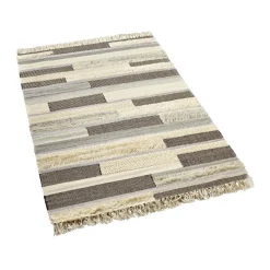 Discount Tapis PETRA coloris beige 160 x 230 cm - 4MURS Tapis