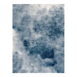 Discount Tapis SEDNA coloris bleu nuit/blanc 170 x 240 cm - 4MURS Tapis