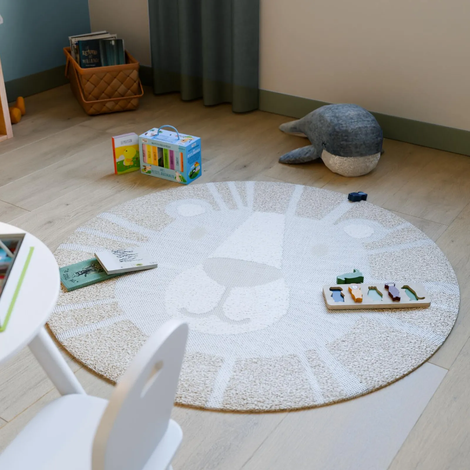 Hot Tapis SIMBA coloris beige naturel - 4MURS Enfant Textile De Maison Enfant|Tapis