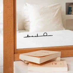 Outlet The Line Déco murale métal LONDON MINI coloris noir - 4MURS Objets Muraux