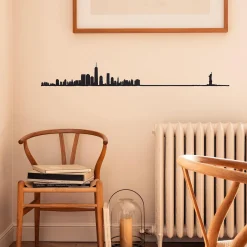 Discount The Line Déco murale métal NEW YORK XL coloris noir - 4MURS Objets Muraux