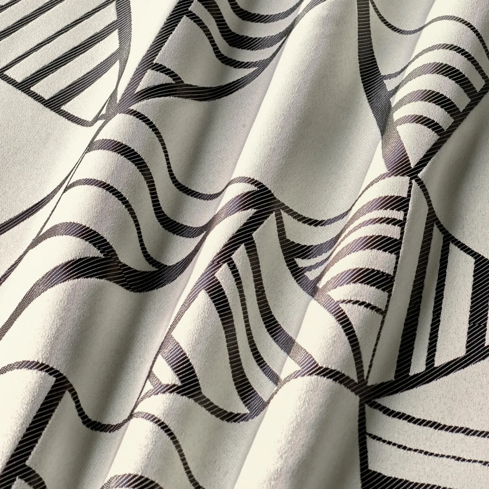 New Tissu RENZO coloris noir - 4MURS Rideaux, Voilages Et Stores Sur Mesure