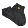 Online Chaussettes LUREX ET COEUR coloris gris - 4MURS Vêtements