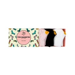 New Chaussettes COFFRET CŒUR DORE multicolore - 4MURS Vêtements