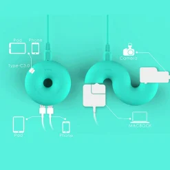 Best Chargeur DONUT coloris rouge - 4MURS Accessoires Multimédia