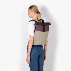 Sale Sac à dos HAJO MINI coloris Beige/Aubergine - 4MURS Sacs