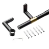 Outlet Kit barre à rideaux HAUTBOIS noir / or 2,54 cm de 122,0 à 224 cm Voilages, Vitrages, Stores Et Accessoires