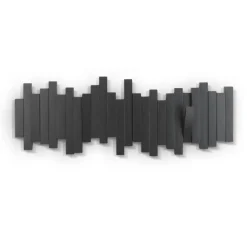 Outlet Patère SLIDING coloris noir - 4MURS Rangements