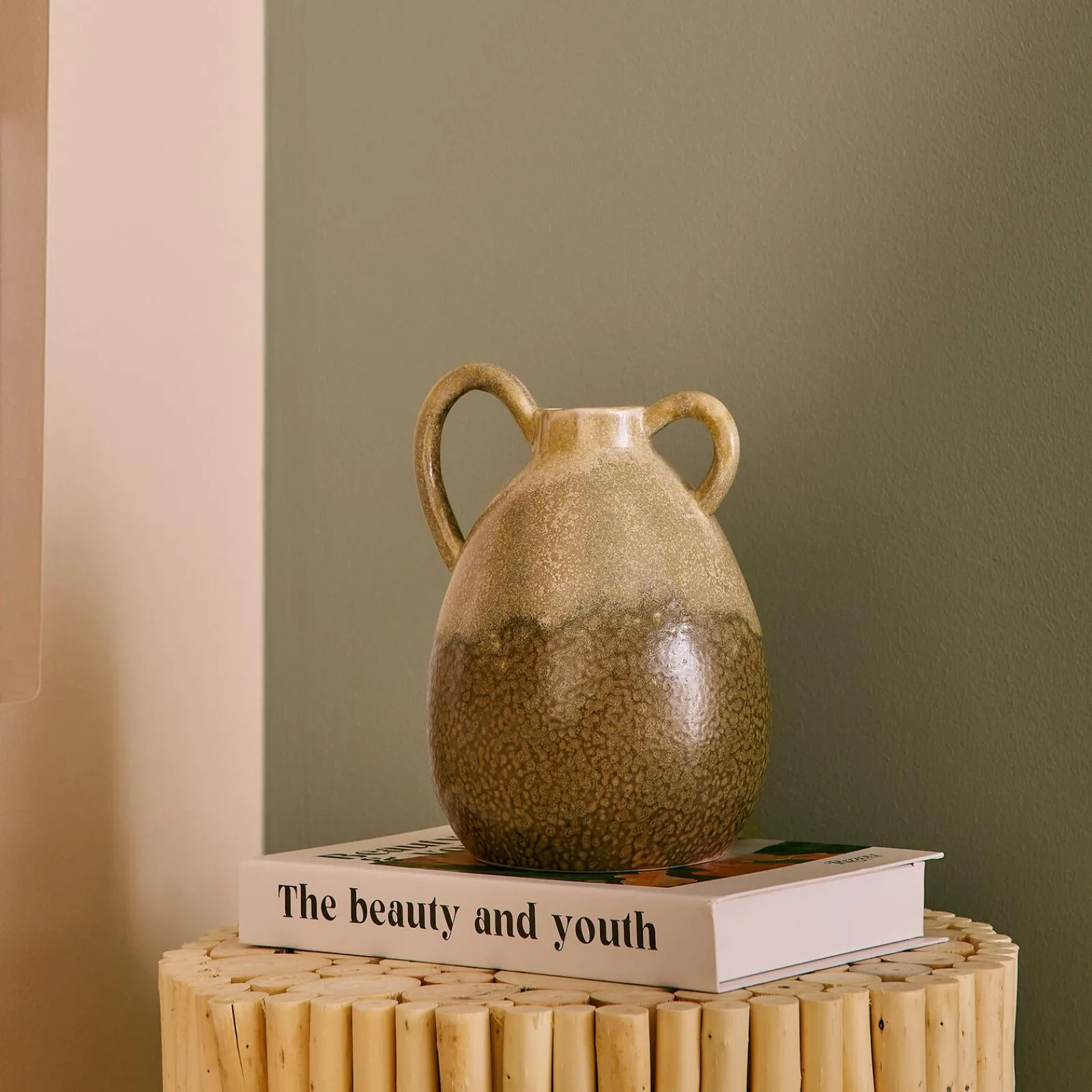 Sale Vase BOHO coloris vert - 4MURS Objets Déco