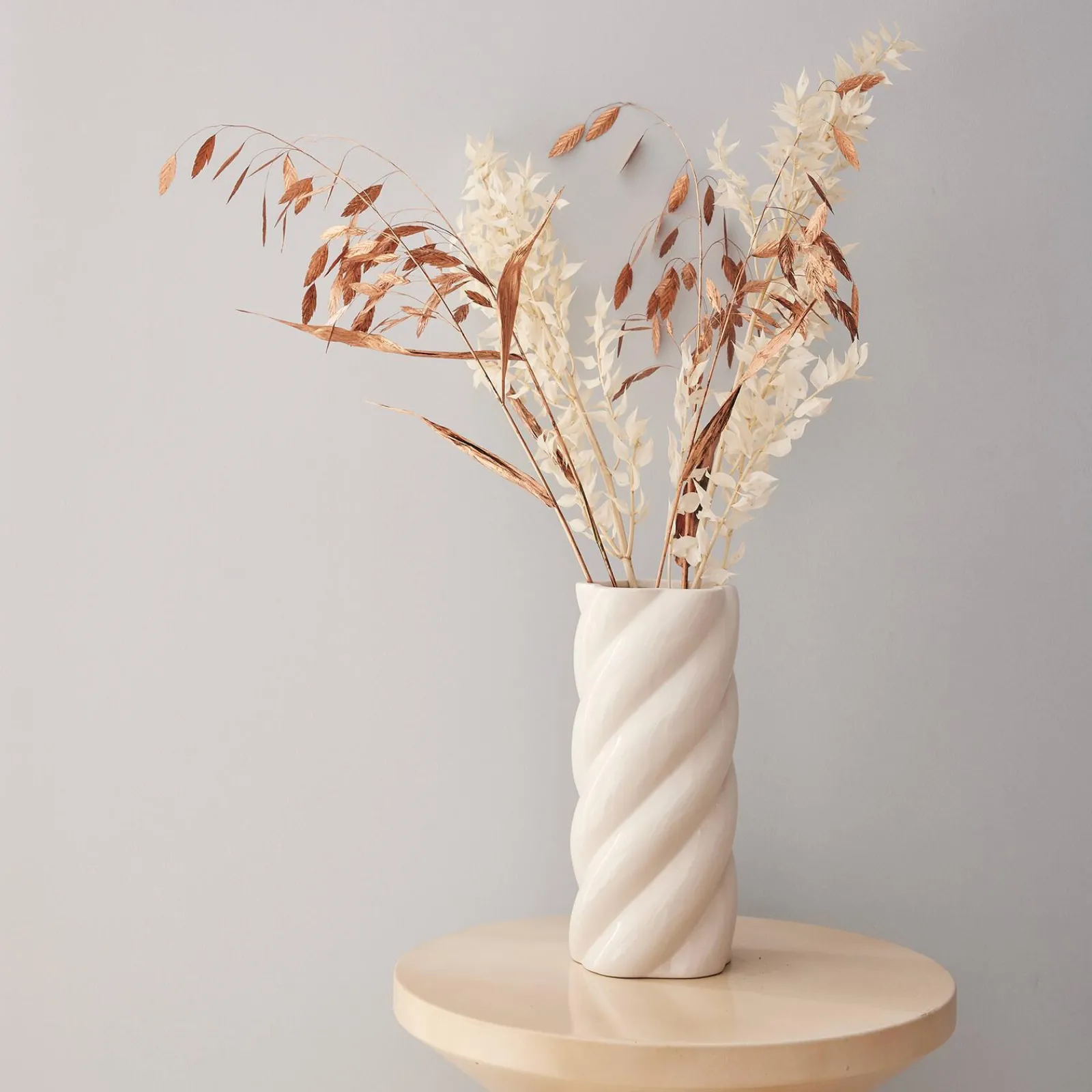 Sale Vase DOLOMITE coloris blanc - 4MURS Objets Déco