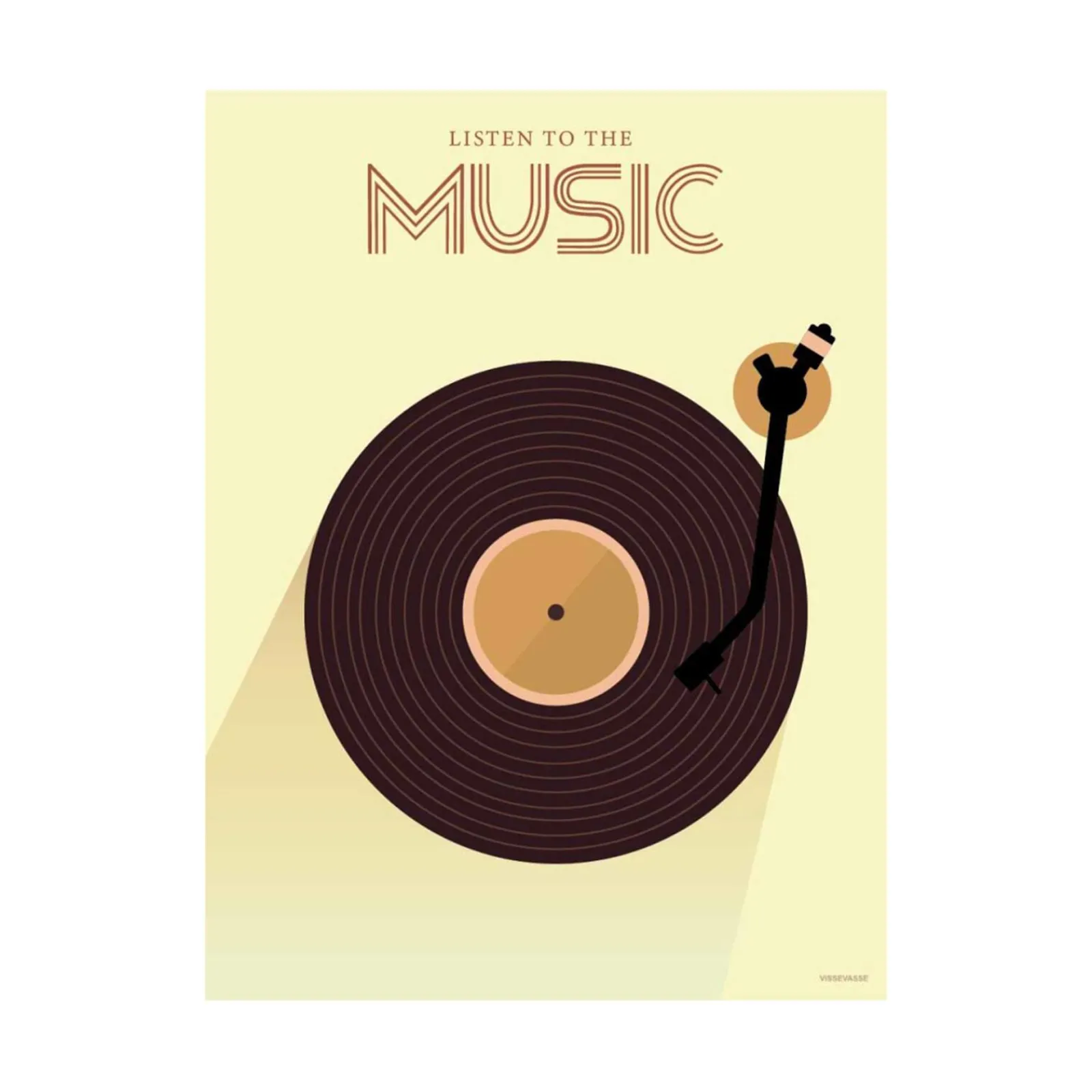 New Affiche LISTEN TO THE MUSIC 30 x 40 cm - 4MURS Tableaux Et Affiches