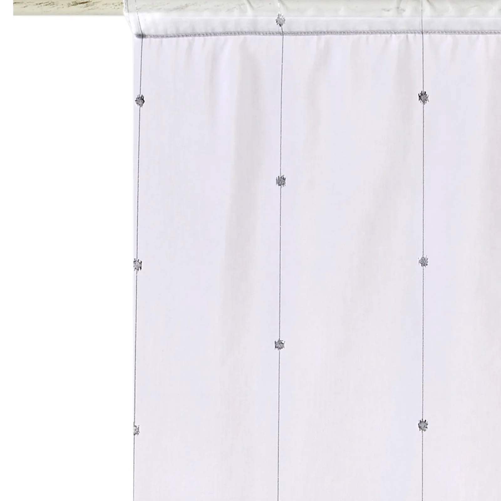 Hot Vitrage COMÈTE coloris blanc 80 x 210 cm - 4MURS Voilages, Vitrages, Stores Et Accessoires|Rideaux