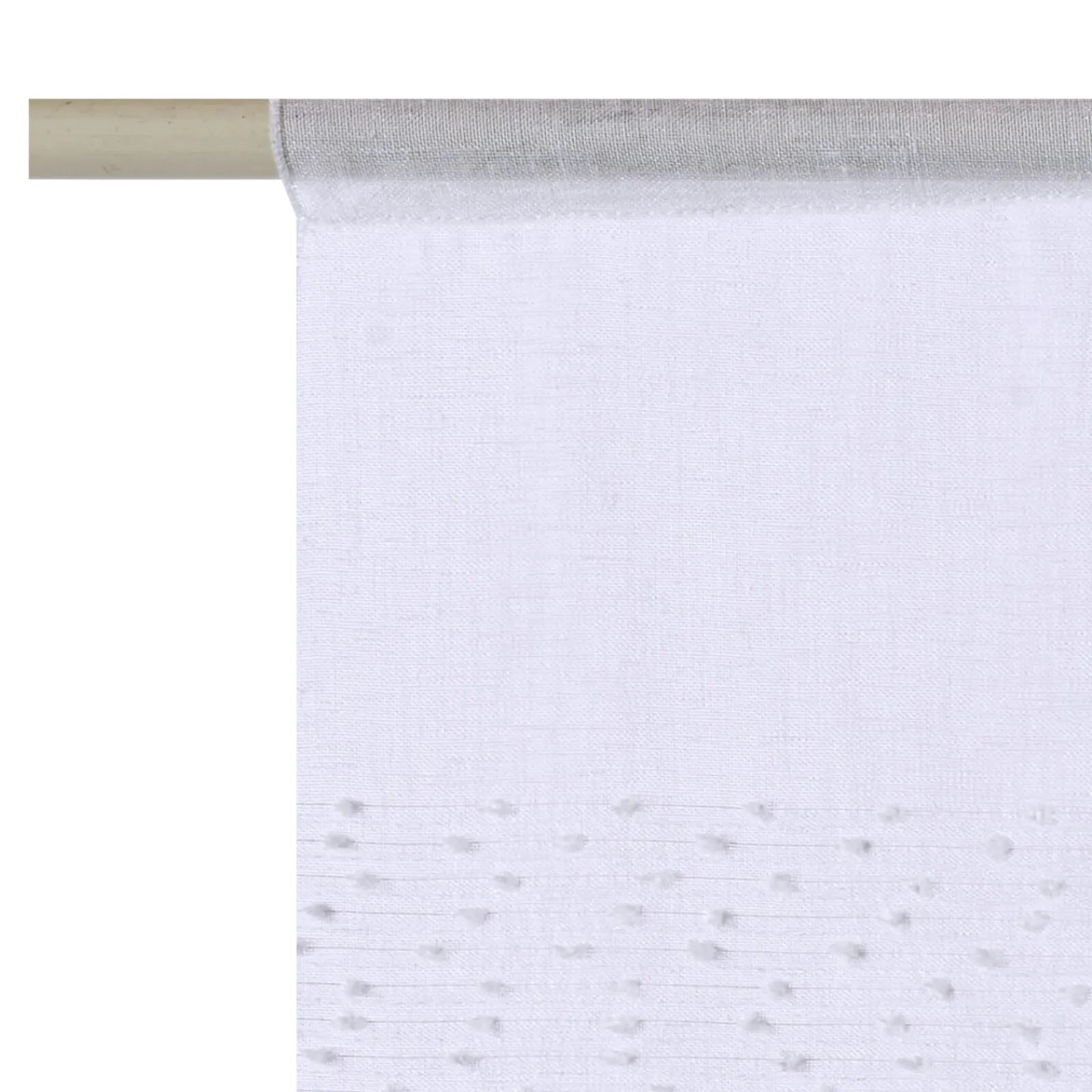 Fashion Vitrage FLOCON coloris blanc 58 x 130 cm - 4MURS Voilages, Vitrages, Stores Et Accessoires|Rideaux