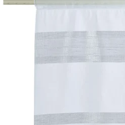 Outlet Vitrage GREGE coloris perle 58 x 130 cm - 4MURS Voilages, Vitrages, Stores Et Accessoires|Rideaux