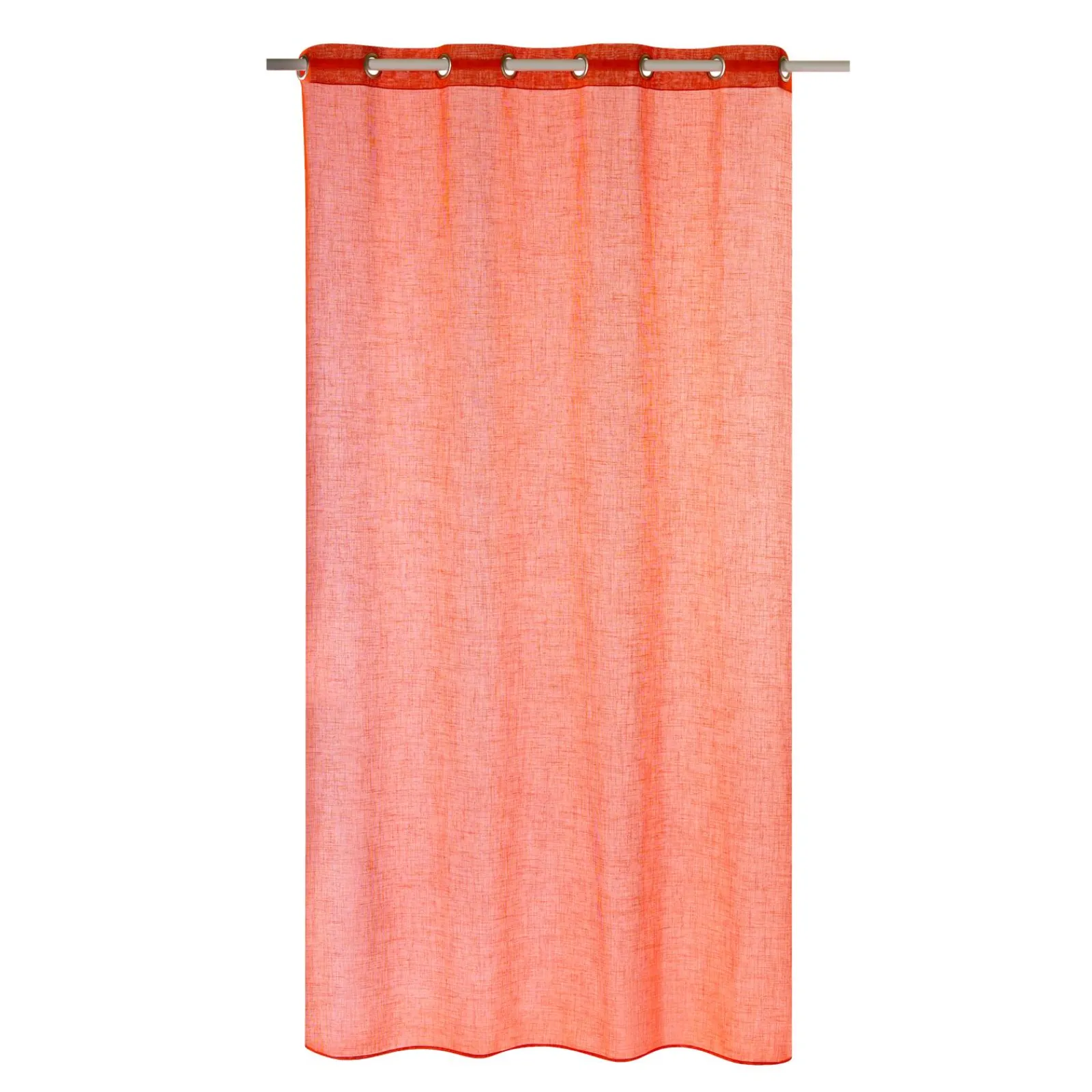 Outlet Voilage AIA coloris corail 140 x 240 cm - 4MURS Voilages, Vitrages, Stores Et Accessoires|Rideaux