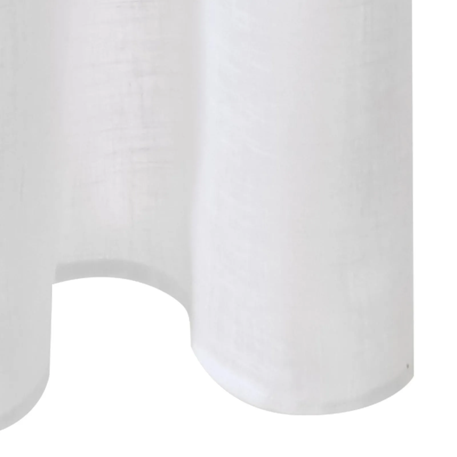 Sale Voilage ASPECT LIN coloris blanc 240 x 260 cm - 4MURS Voilages, Vitrages, Stores Et Accessoires|Rideaux