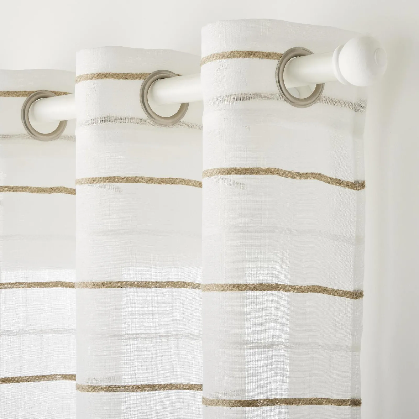 New Voilage BEACE coloris blanc 140 x 240 cm - 4MURS Voilages, Vitrages, Stores Et Accessoires|Rideaux