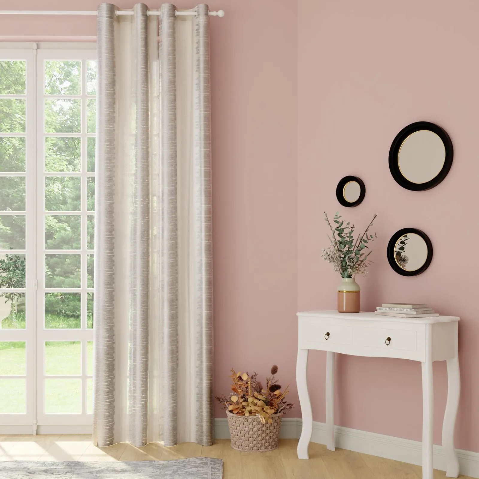 Sale Voilage BLISS coloris blanc 140 x 240 cm - 4MURS Voilages, Vitrages, Stores Et Accessoires|Rideaux